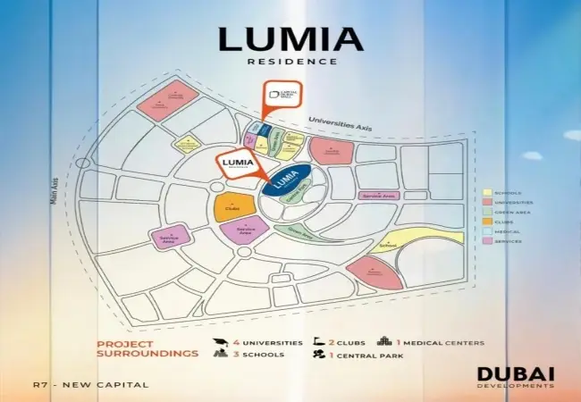 لوميا ريزيدنس العاصمة الادارية Lumia Residence New Capital