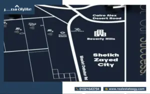 موقع كمبوند تاباه ويست زايد الجديدة