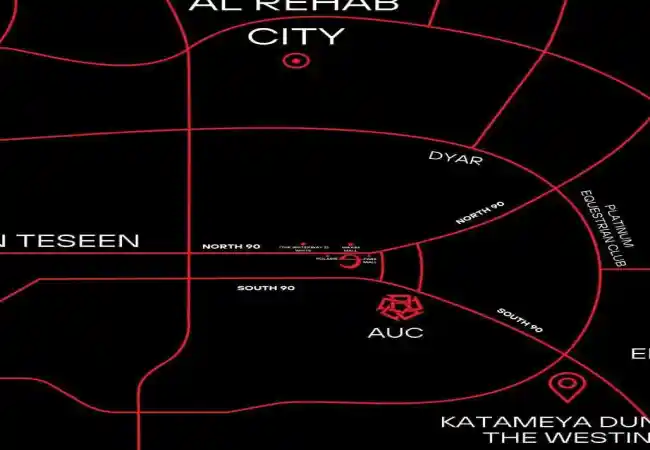 موقع كمبوند ات ناين التجمع الخامس