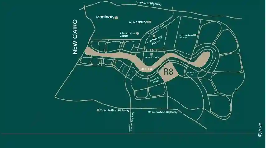 موقع كمبوند هافا العاصمة الادارية