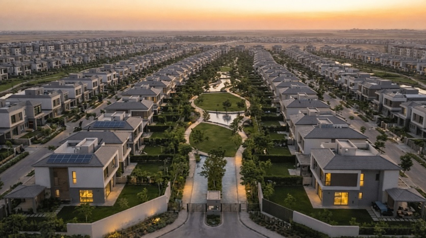 صورة علويه لكمبوند فيلاج دي لا كابيتال العاصمة الإدارية Village de la Capitale New Capital