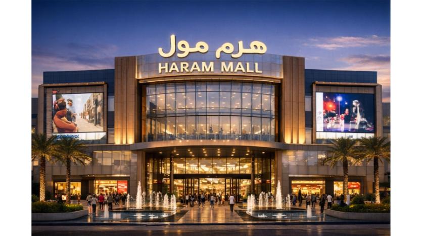 الواجهة الرئيسية التقريبية لهرم مول حدائق اكتوبر