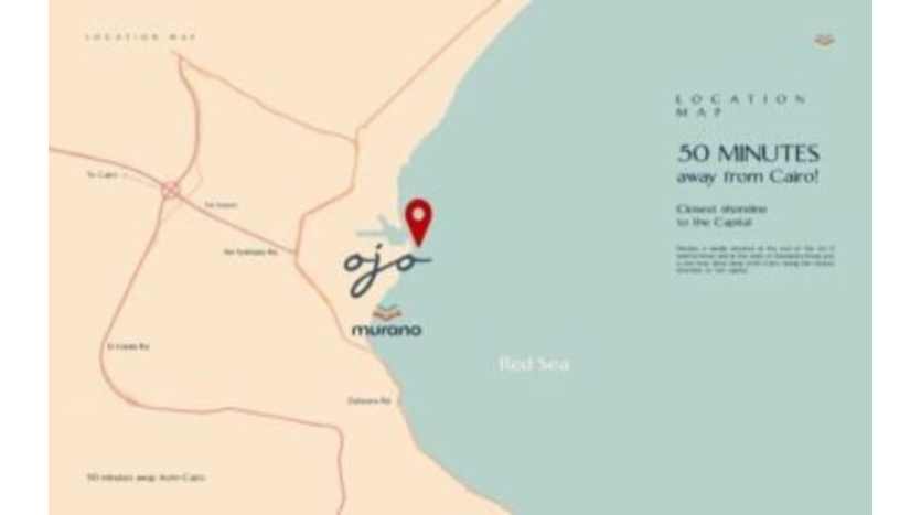 خريطة منتجع اوجو مورانو العين السخنة