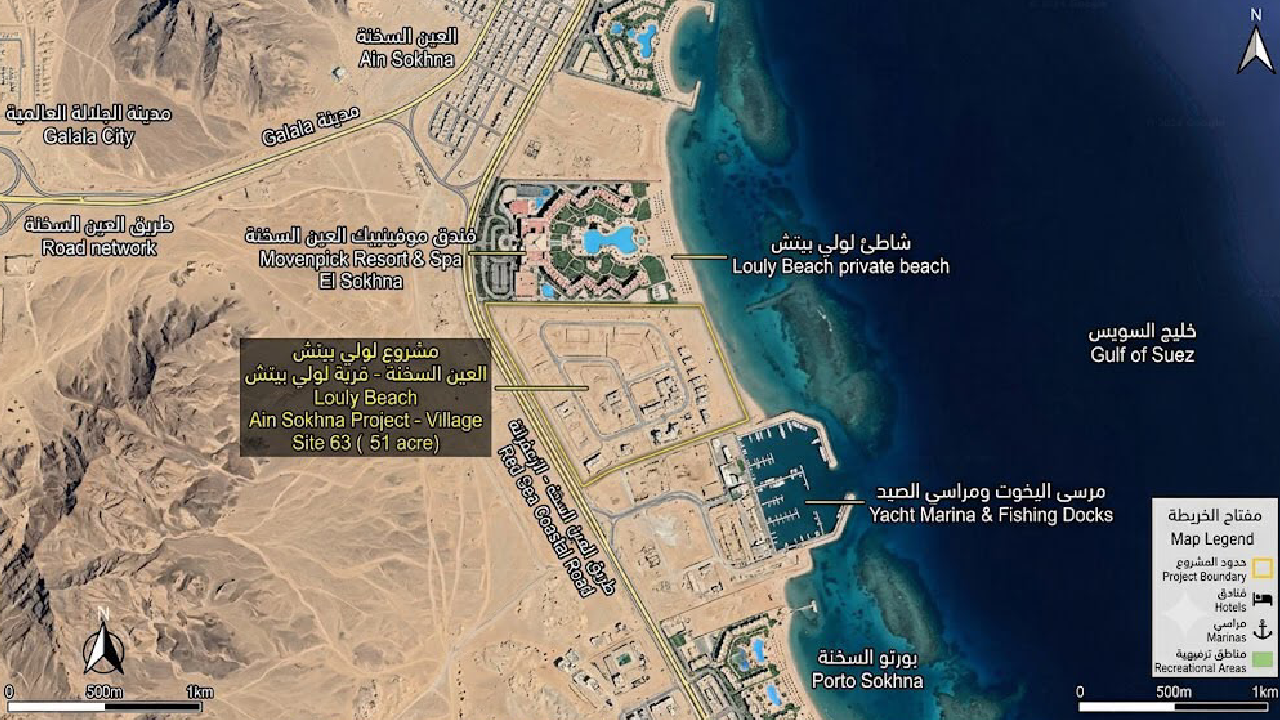 خريطة Louly Beach Ain Sokhna